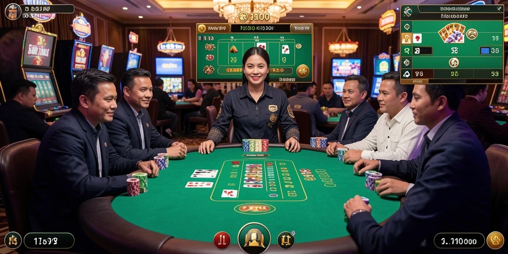Leaderboards yang menunjukkan peringkat pemain terbaik.