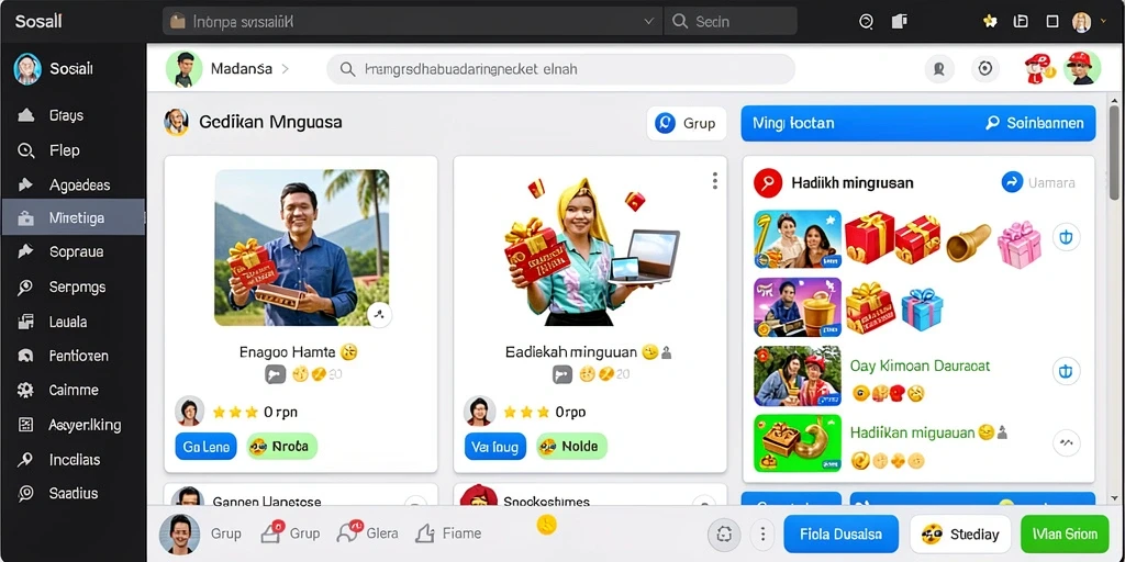 Koleksi karakter yang bisa dipilih.
