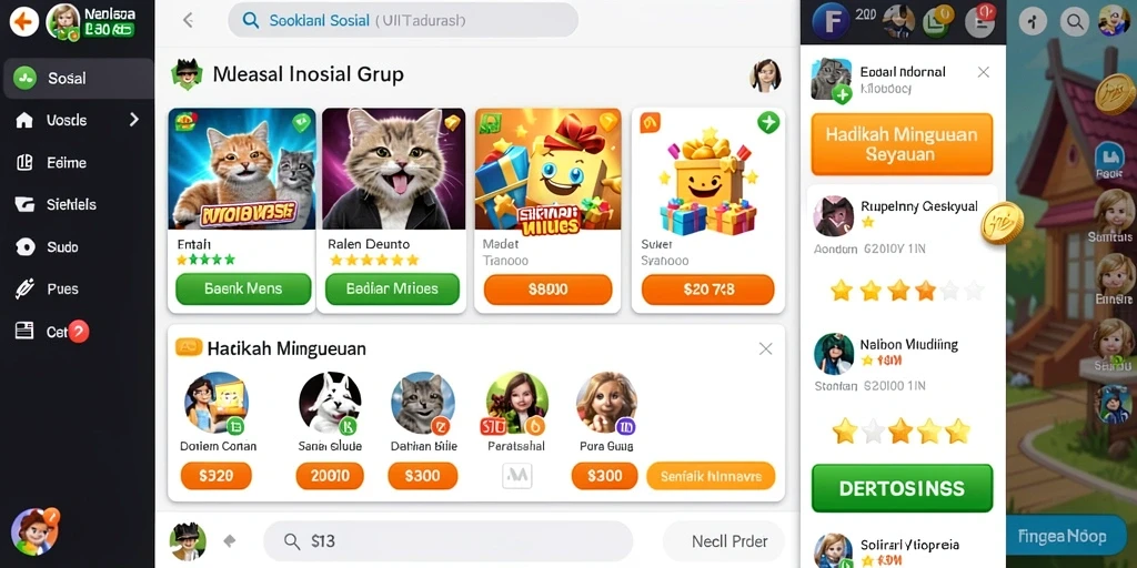 Tantangan seru di setiap level game.